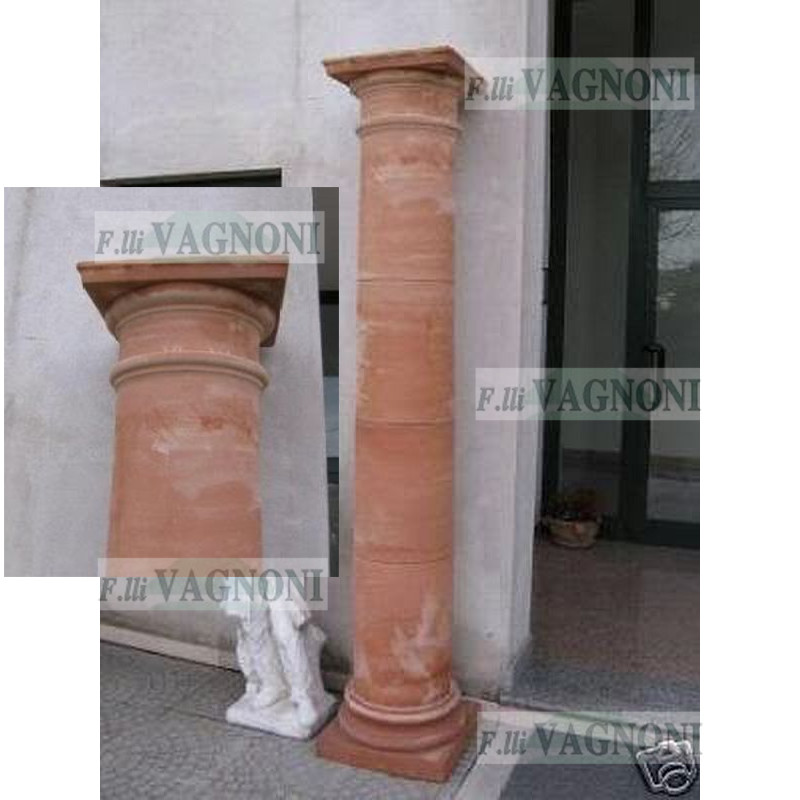 COLONNA PERGOLA IN TERRACOTTA TOSCANA CM. 235